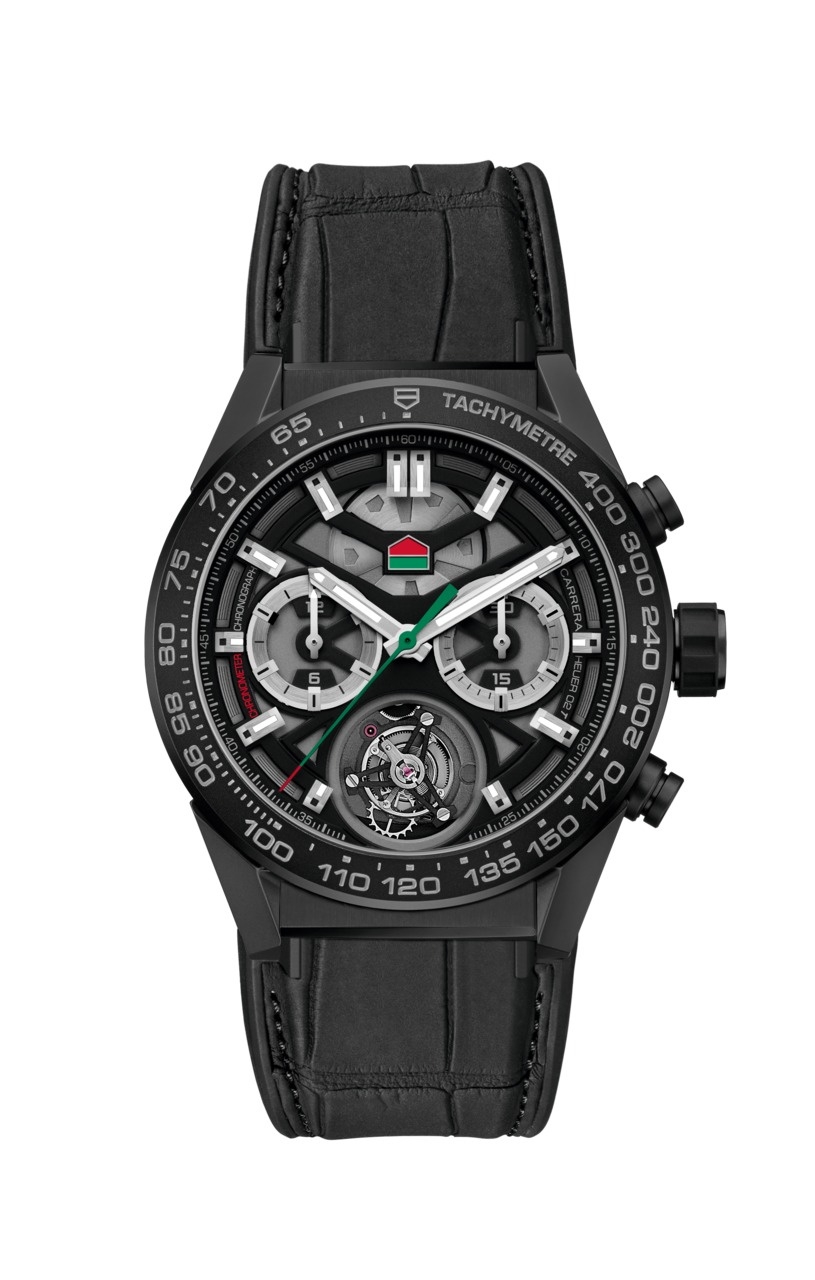 TAG Heuer CAR5A8W.FT6415 : Carrera Calibre Heuer 02T 45 Chronograph Tourbillon Stay Home