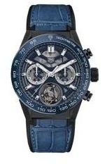 TAG Heuer CAR5A98.FC6471 : Carrera Calibre Heuer 02T 45 Chronograph Tourbillon Ceramic / Scandinavia