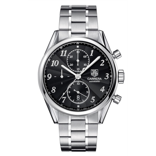 TAG Heuer CAS2110.BA0730 : Carrera Calibre 16 41 Heritage Stainless Steel / Black / Bracelet