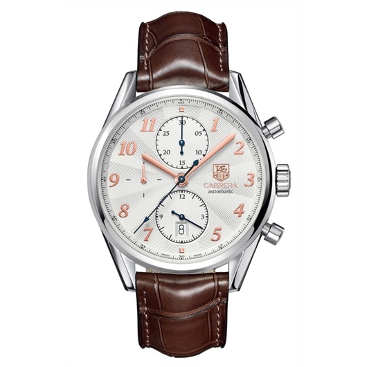 TAG Heuer CAS2211.FC6291 : Carrera Calibre 16 41 Heritage Stainless Steel / Silver / Alligator