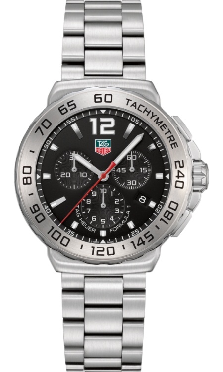 TAG Heuer CAU1112.BA0858 : Formula 1 Quartz Chronograph 42 Stainless Steel / Black / Bracelet