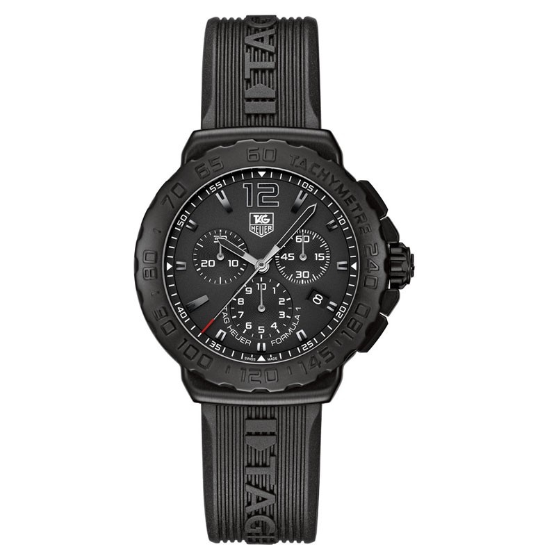 TAG Heuer CAU1114.FT6024 : Formula 1 Quartz Chronograph 42 PVD / Black / Rubber