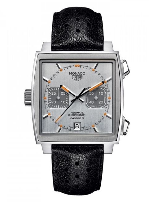 TAG Heuer CAW211C.FC6241 : Monaco Calibre 11 Silver & Orange