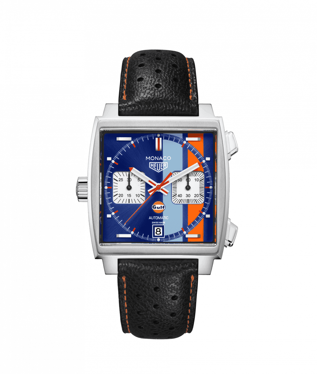 TAG Heuer CAW211T.FC6440 : Monaco Calibre 11 Stainless Steel / Blue / Gulf 50th Anniversary