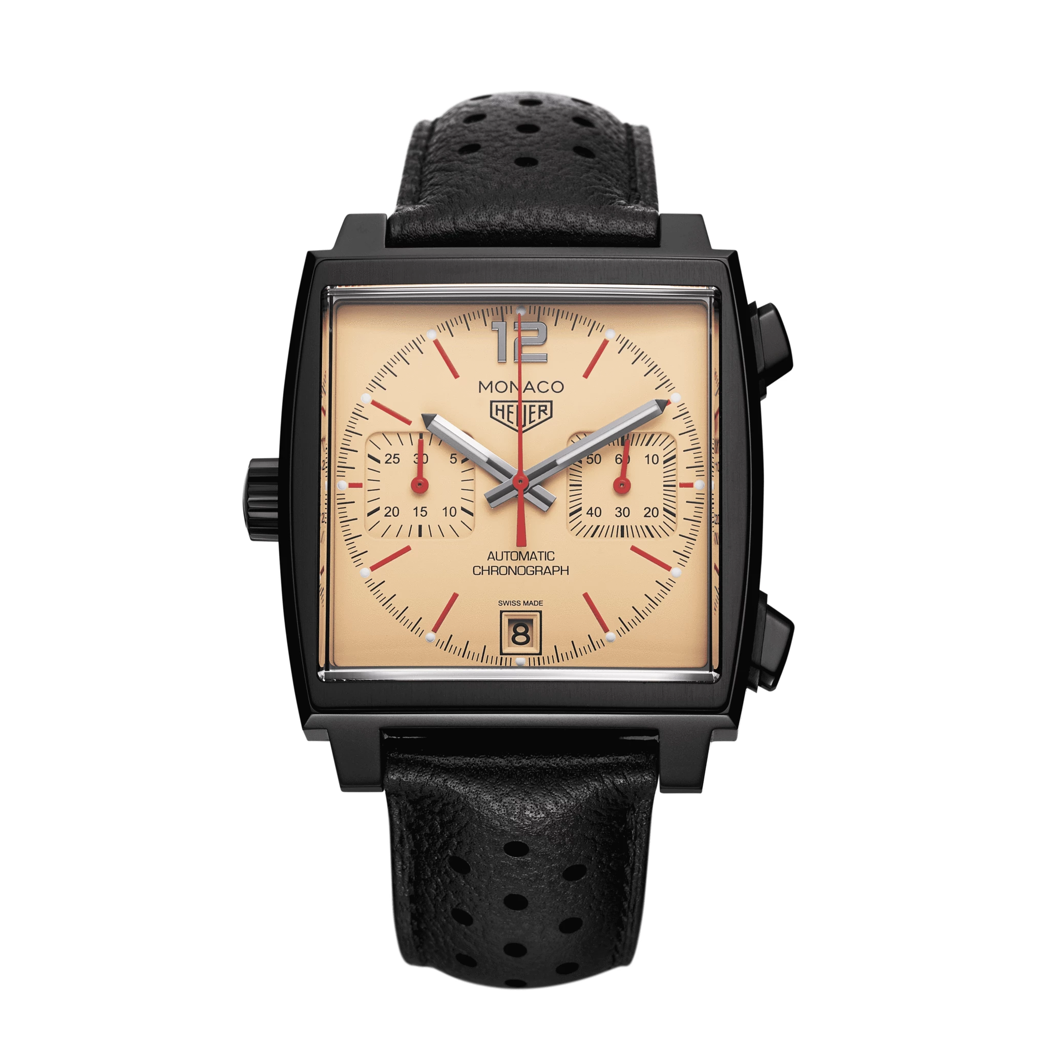 TAG Heuer CAW211U.FC6356 : Monaco Calibre 11 PVD / Beige / The Hour Glass