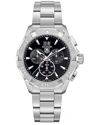 TAG Heuer CAY1110.BA0927 : Aquaracer 300M Quartz Chronograph 43 Stainless Steel / Black / Bracelet