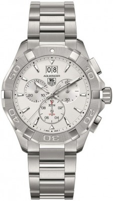 TAG Heuer CAY1111.BA0927 : Aquaracer 300M Quartz Chronograph 43 Stainless Steel / Silver / Bracelet