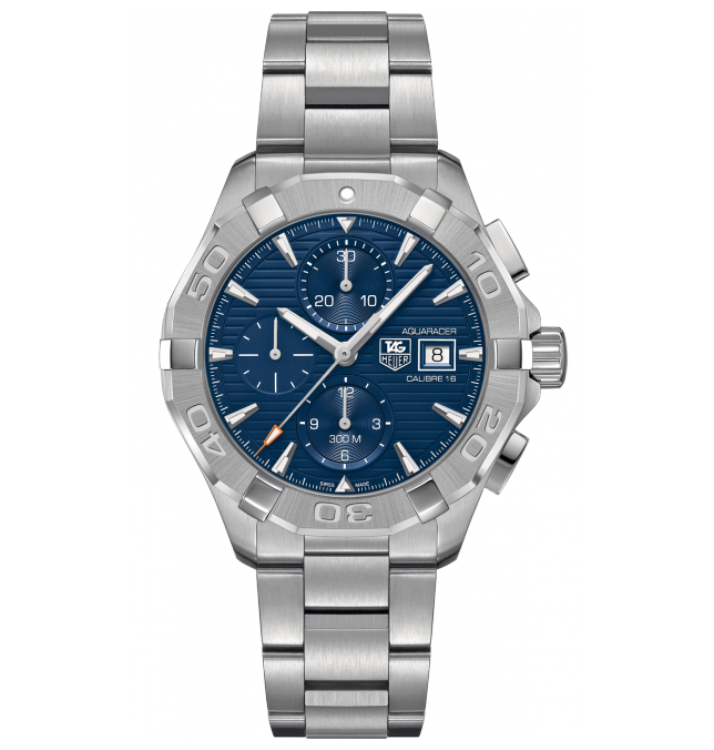 TAG Heuer CAY2112.BA0927 : Aquaracer 300M Calibre 16 43 Stainless Steel / Blue / Bracelet