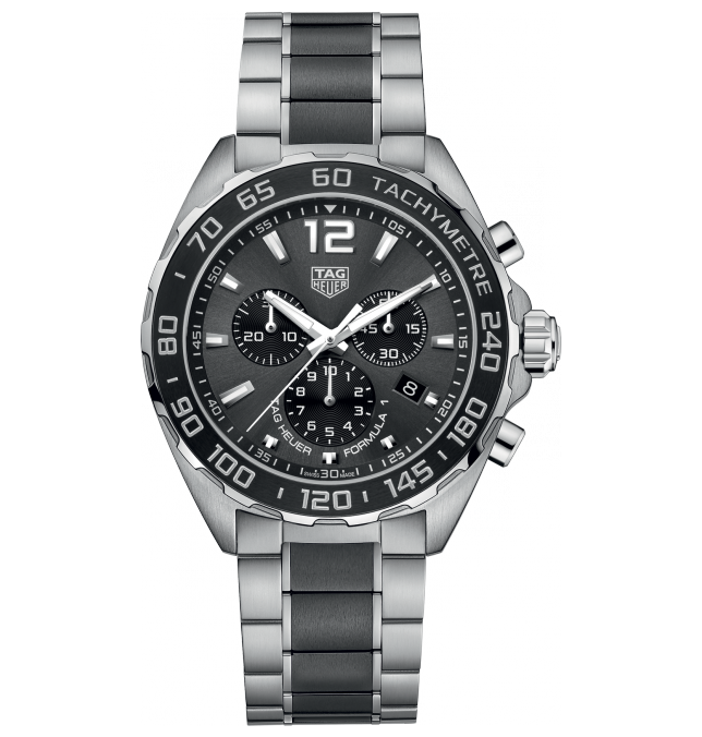 TAG Heuer CAZ1011.BA0843 : Formula 1 Chronograph Quartz 43 Stainless Steel / Black