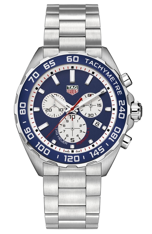 TAG Heuer CAZ1018.BA0842 : Formula 1 Chronograph Quartz 43 Stainless Steel / Red Bull / Bracelet