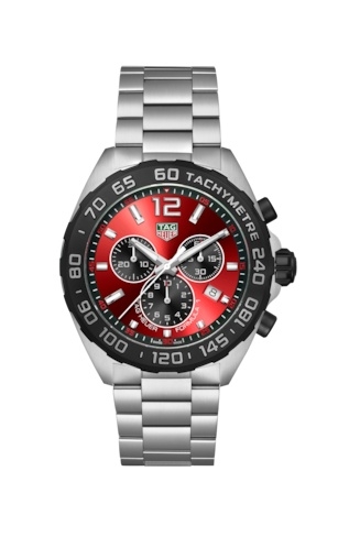 TAG Heuer CAZ101AN.BA0842 : Formula 1 Quartz Chronograph Stainless Steel / Red / Bracelet