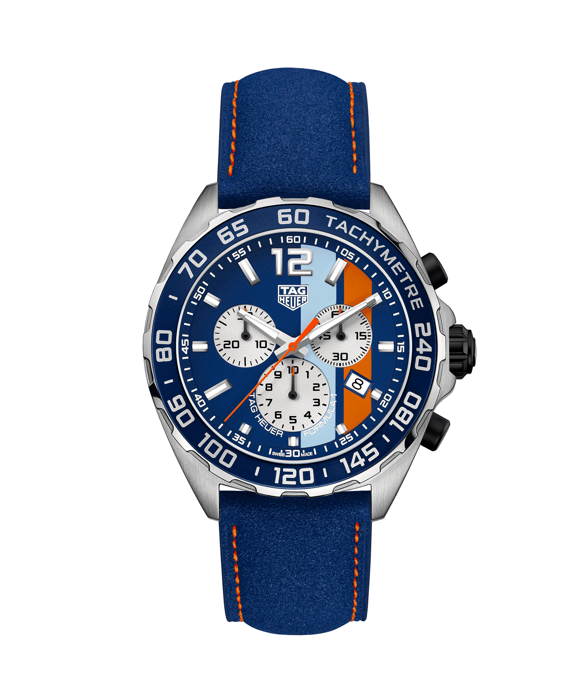 TAG Heuer CAZ101N.FC8243 : Formula 1 Chronograph Quartz 43 Stainless Steel / Calf/ Alcantara