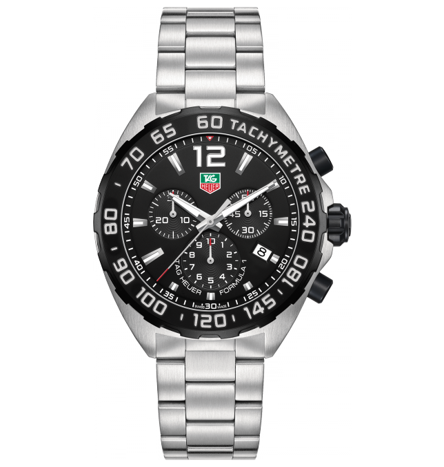 TAG Heuer CAZ1110.BA0877 : Formula 1 Chronograph Quartz 42 Stainless Steel / Black / Bracelet