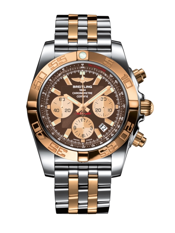 Breitling CB011012.Q576.375C : Chronomat 44 Stainless Steel / Rose Gold / Metallica Brown / Bracelet