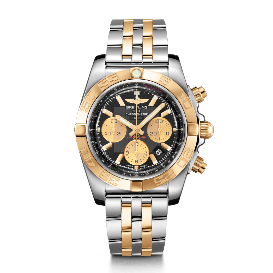 Breitling CB0110121B1C1 : Chronomat 44 Stainless Steel / Rose Gold / Onyx Black / Bracelet