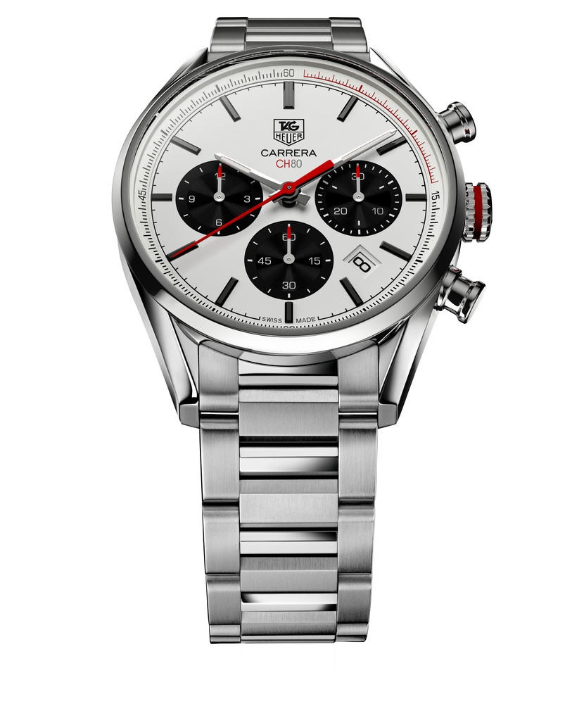 TAG Heuer CBA2111.BA0723 : Carrera CH80 Stainless Steel / Silver / Bracelet
