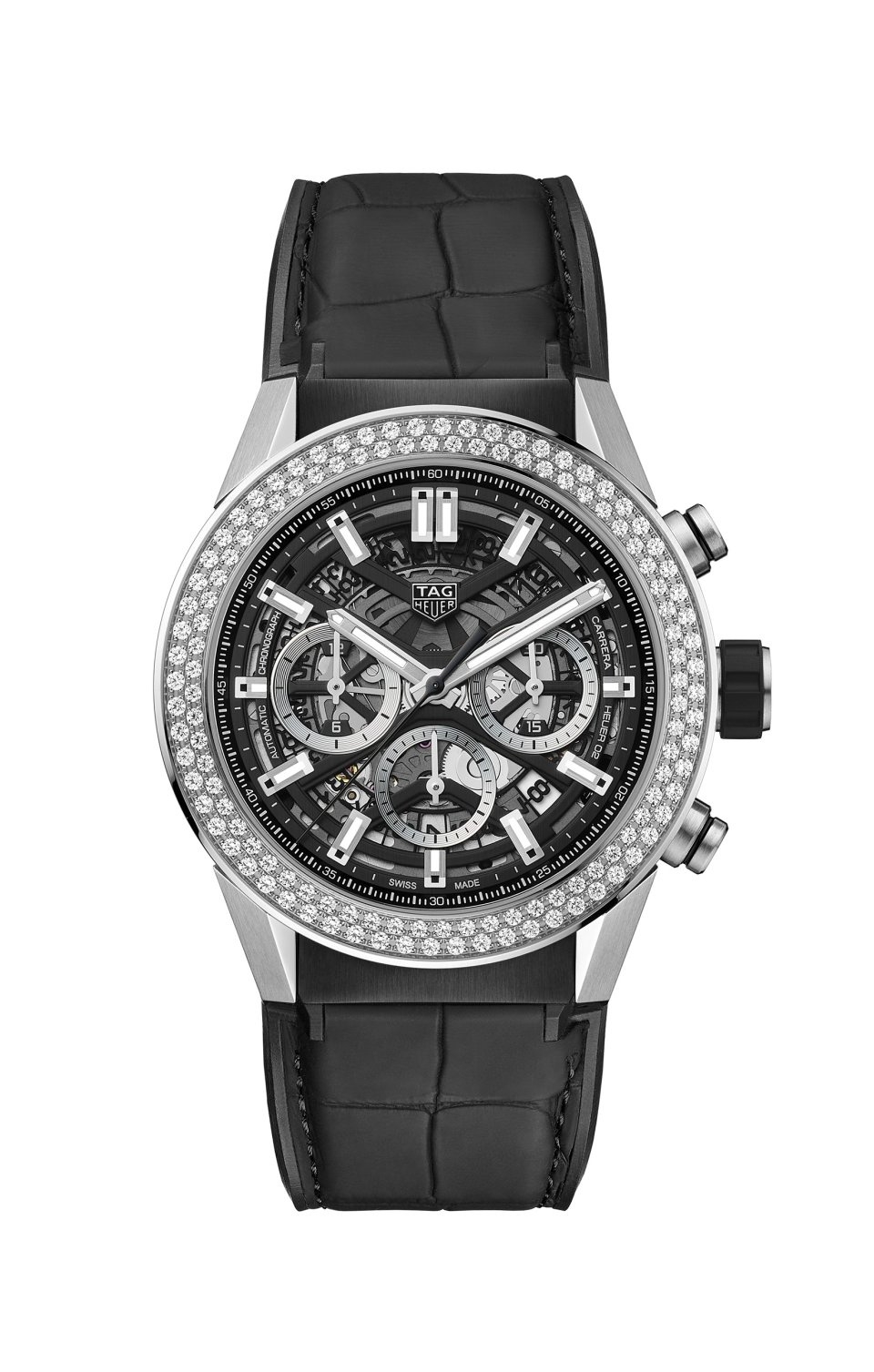 TAG Heuer CBG2A12.FC6450 : Carrera Calibre Heuer 02 45 Stainless Steel - Diamond / Japan