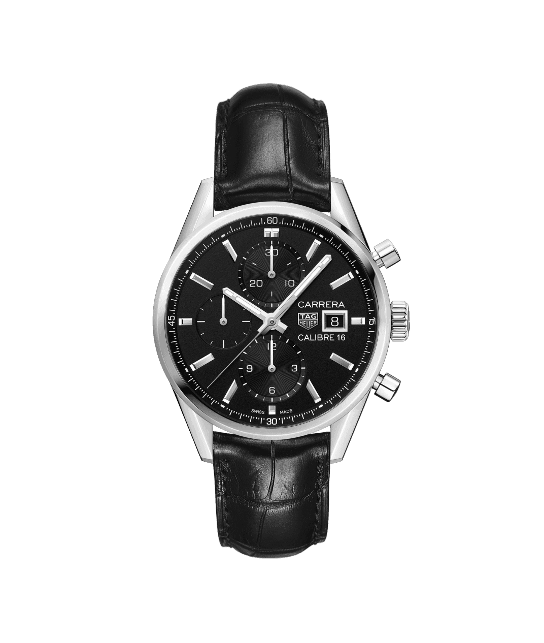 TAG Heuer CBK2110.FC6266 : Calibre 16 41 Stainless Steel / Black / Alligator