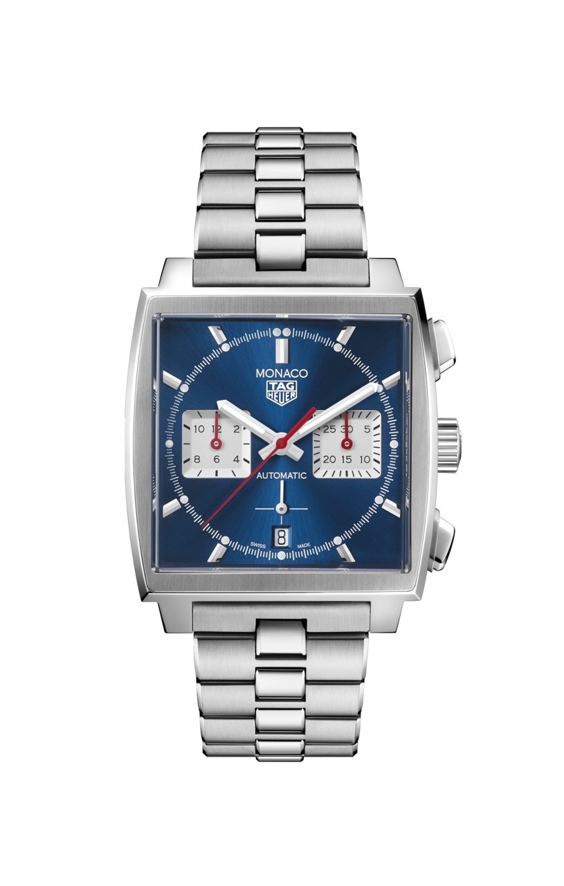 TAG Heuer CBL2111.BA0644 : Monaco Calibre Heuer 02 Stainless Steel / Blue / Bracelet