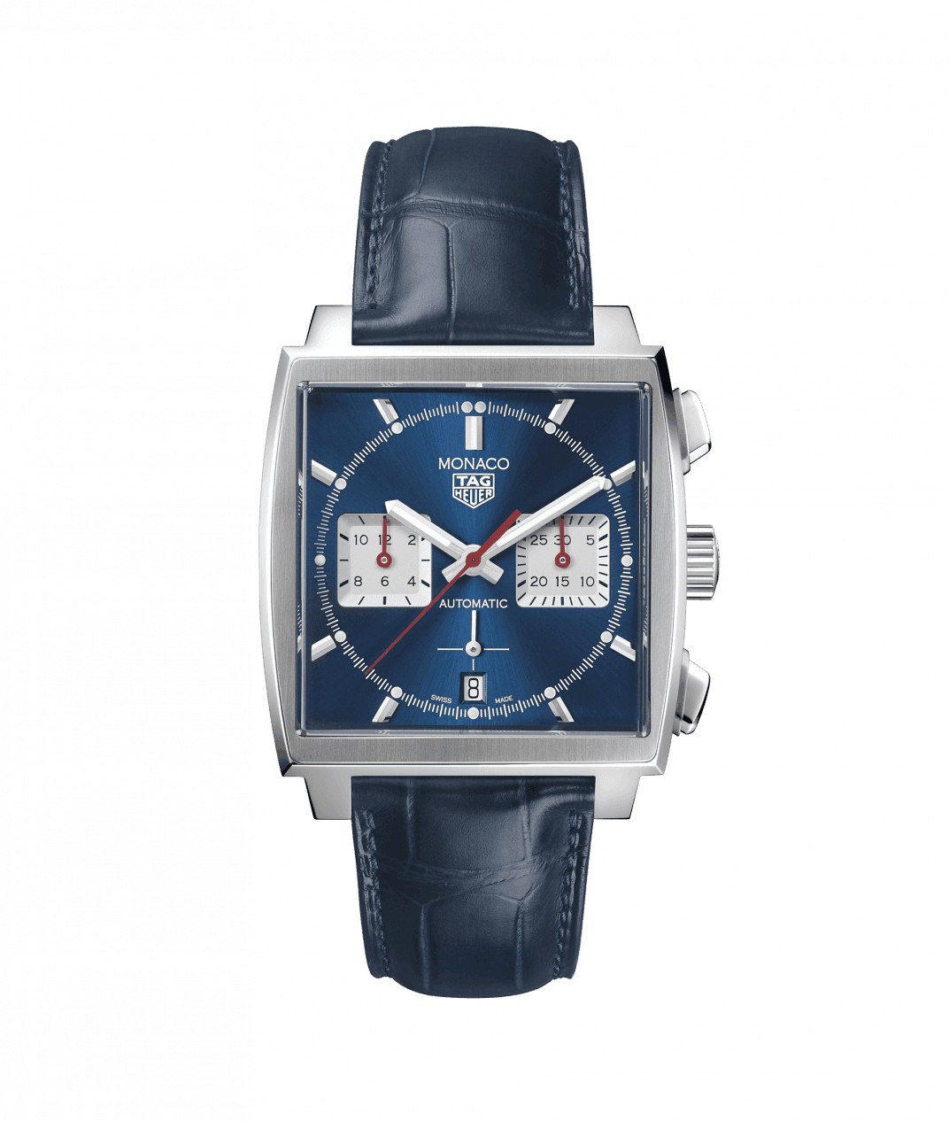 TAG Heuer CBL2111.FC6453 : Monaco Calibre Heuer 02 Stainless Steel / Blue