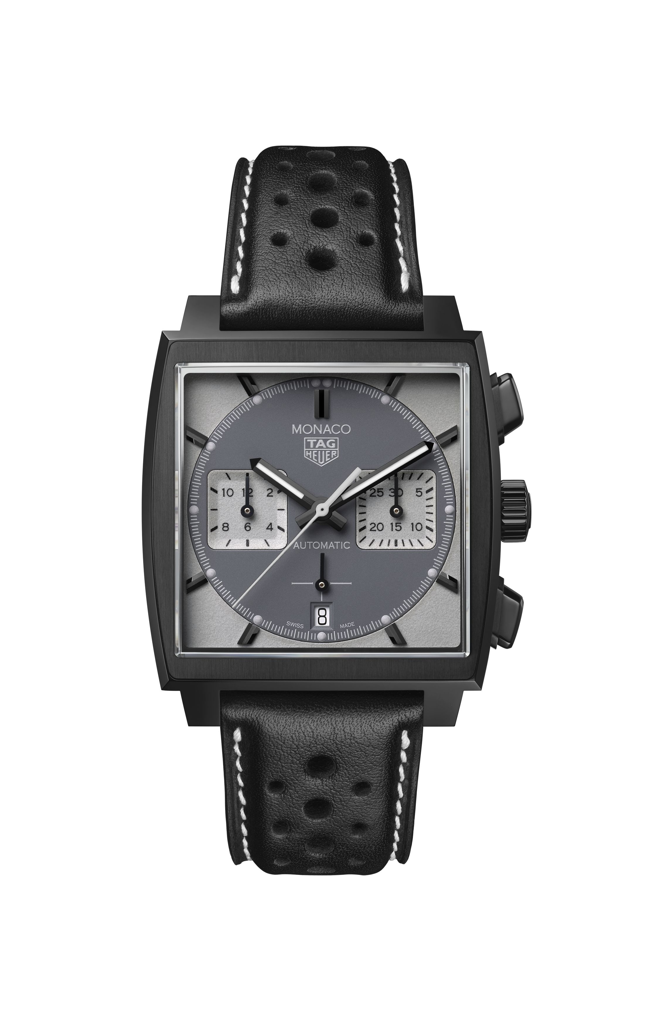 TAG Heuer CBL2181.FC6515 : Monaco Calibre Heuer 02 Titanium DLC / Grey
