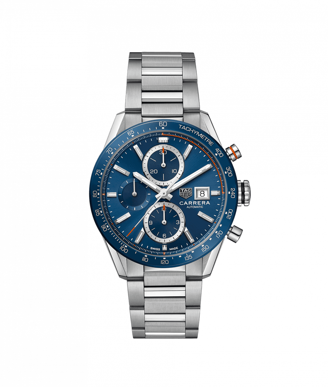 TAG Heuer CBM2112.BA0651 : Carrera Calibre 16 41 Stainless Steel / Blue / Bracelet