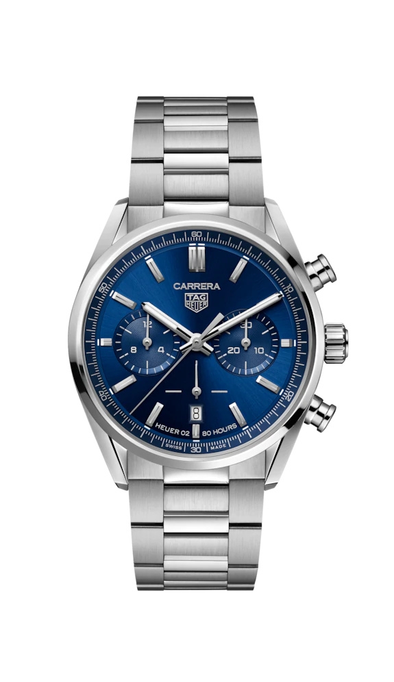 TAG Heuer CBN2011.BA0642 : Carrera Calibre Heuer 02 42 Stainless Steel / Blue / Bracelet
