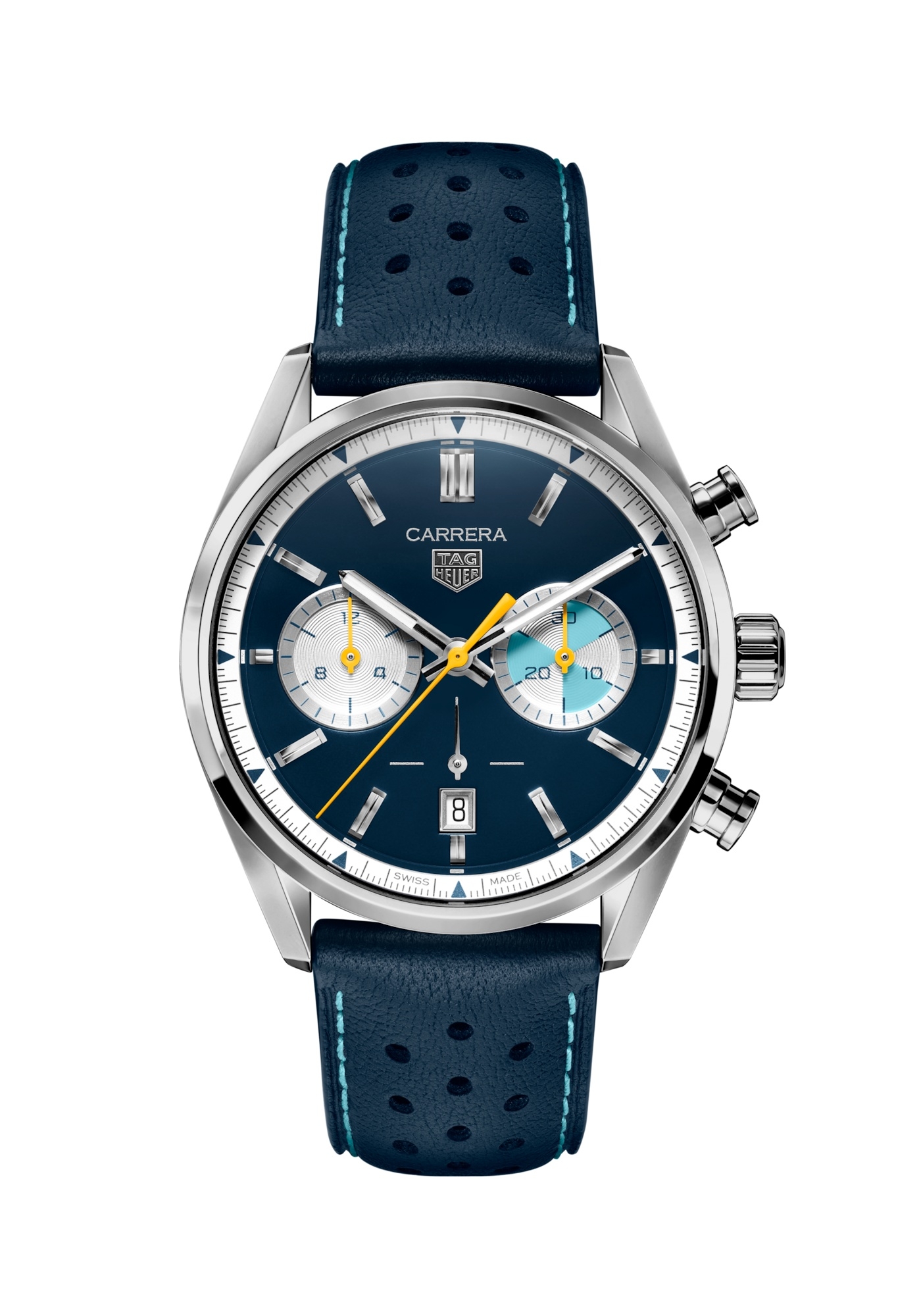 TAG Heuer CBN201N.FC6620 : Carrera Calibre Heuer 02 42 Stainless Steel / Blue / Limited Edition Seafarer for France