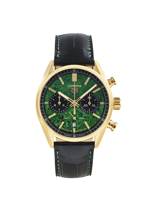 TAG Heuer CBN2043.EB0261 : Carrera Calibre Heuer 02 42 Yellow Gold / Cortina Watch 50th Anniversary