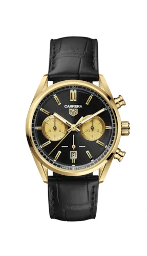TAG Heuer CBN2044.FC8313 : Carrera Calibre Heuer 02 42 Yellow Gold / Black