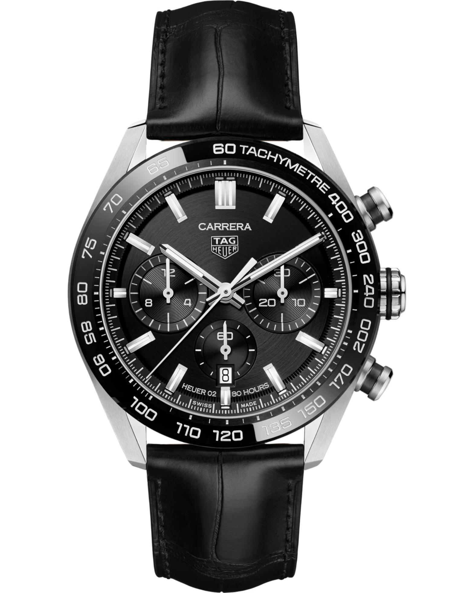 TAG Heuer CBN2A1B.FC6481 : Carrera Calibre Heuer 02 44 Stainless Steel / Black