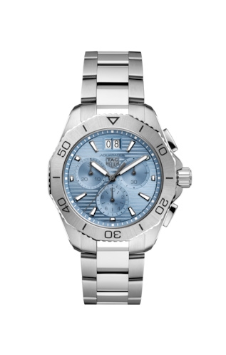 TAG Heuer CBP1112.BA0627 : Aquaracer Professional 200 Quartz Chronograph Big Date Stainless Steel / Ice Blue