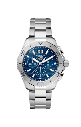 TAG Heuer CBP1113.BA0627 : Aquaracer Professional 200 Quartz Chronograph Big Date Stainless Steel / Blue