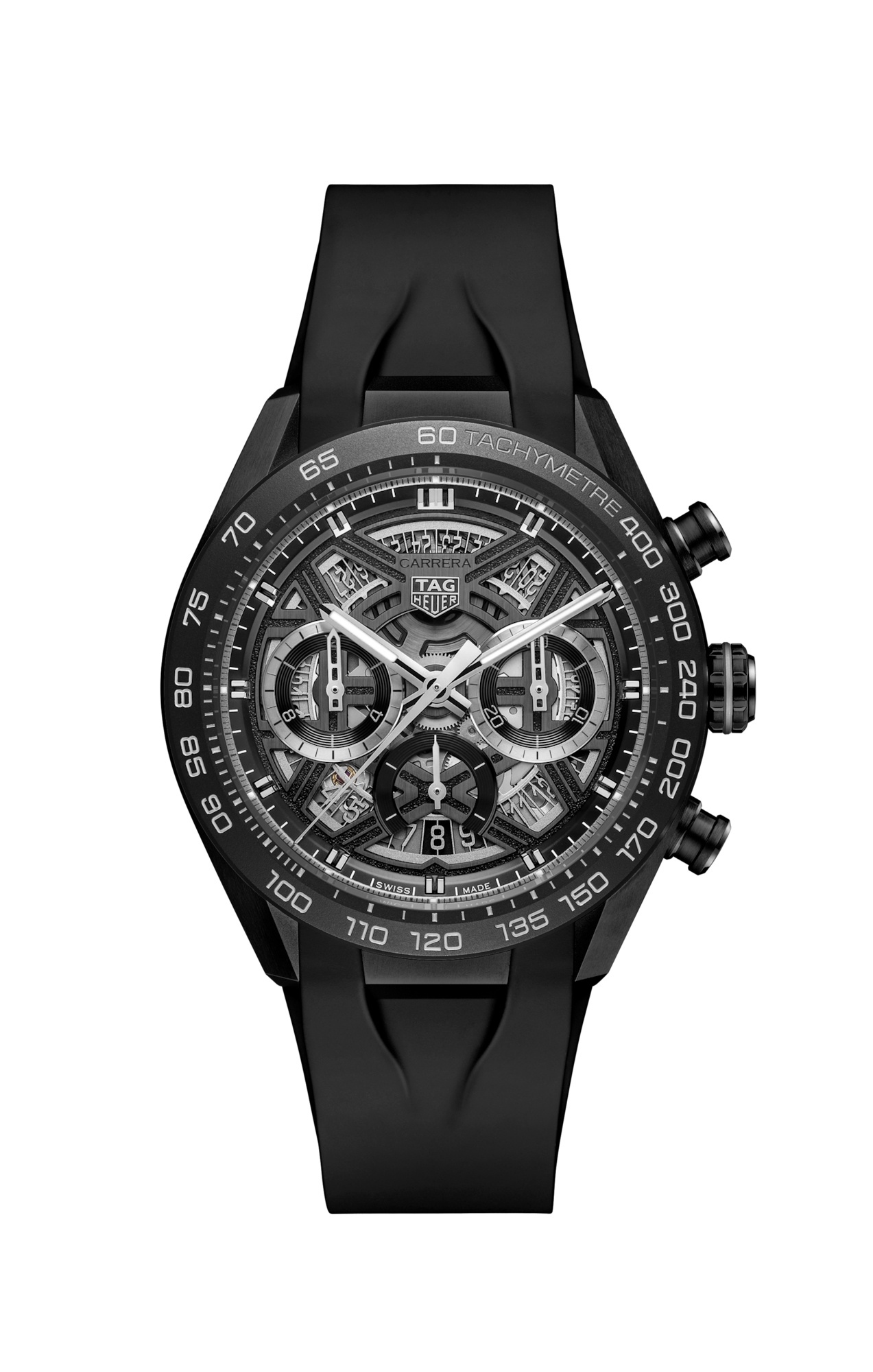 TAG Heuer CBU2080.FT6272 : Carrera Chronograph Extreme Sport DLC Titanium - Ceramic / Black / Rubber