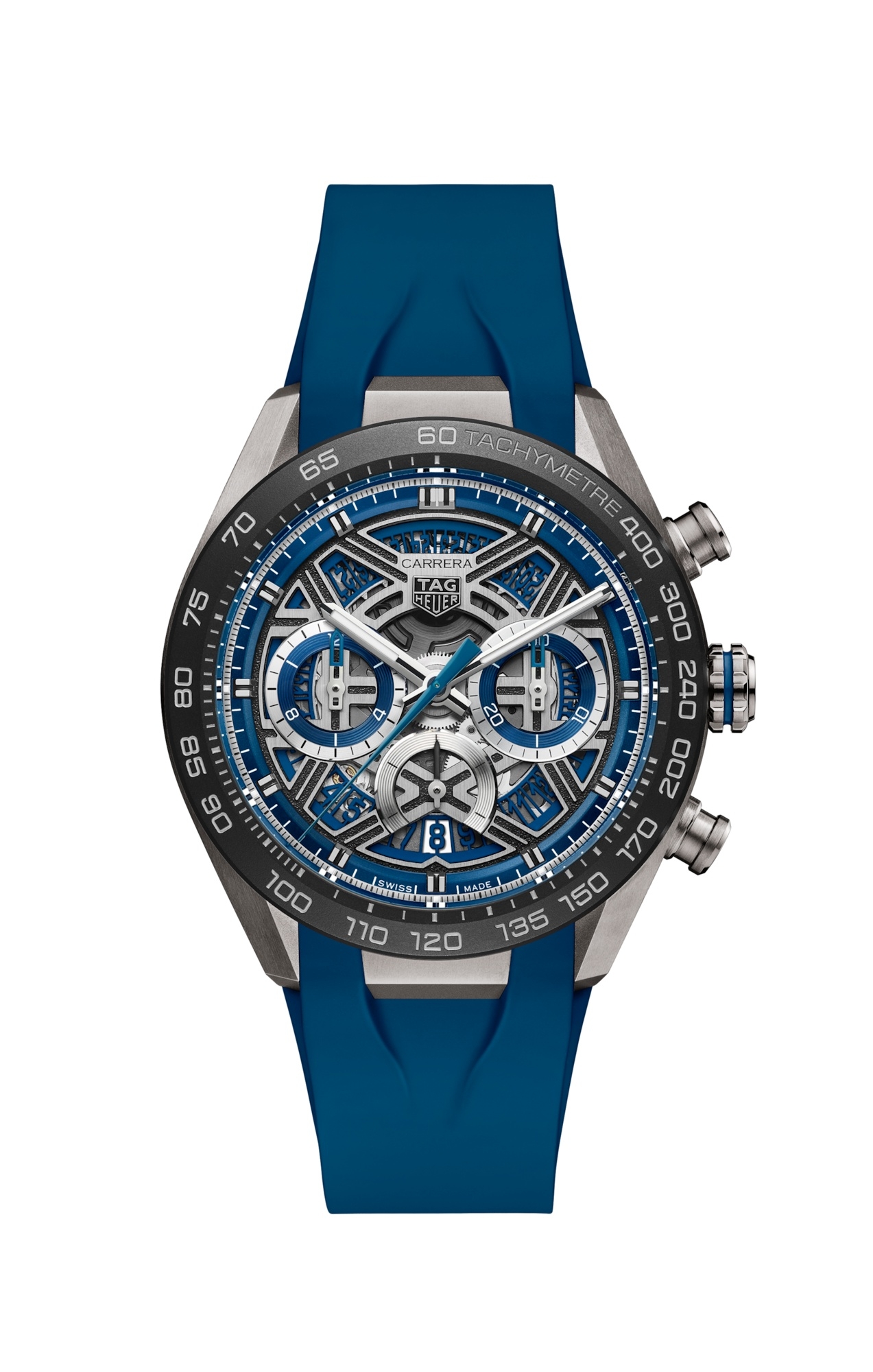 TAG Heuer CBU2081.FT6274 : Carrera Chronograph Extreme Sport Titanium - Ceramic / Blue / Rubber