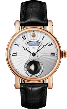 Christiaan van der Klaauw CKRS1124 :  Real Moon Tides Rose Gold