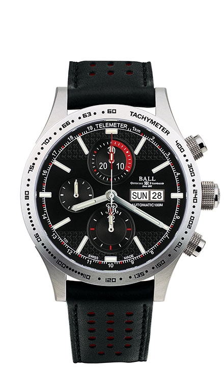 Ball Watch CM2092C-L-BK : Fireman Storm Chaser Stainless Steel / Black / Calf