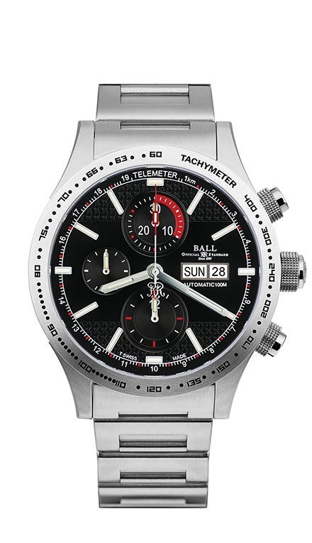 Ball Watch CM2092C-S-BK : Fireman Storm Chaser Stainless Steel / Black / Bracelet