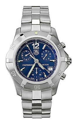 TAG Heuer CN1112.BA0337 : 2000 Exclusive Chronograph Quartz Stainless Steel / Blue