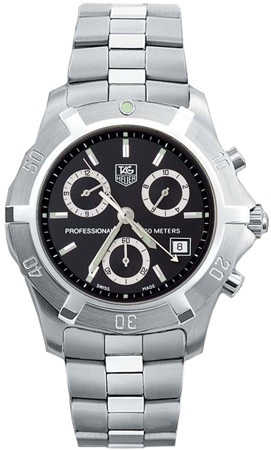 TAG Heuer CN111F.BA0337 : 2000 Exclusive Chronograph Quartz Stainless Steel / Black