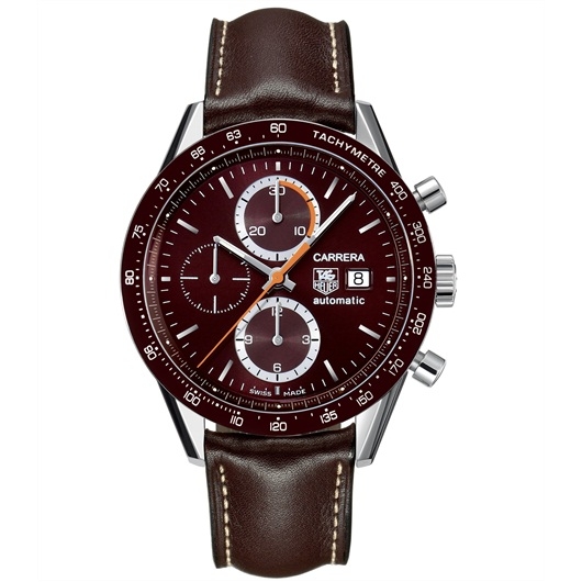 TAG Heuer CV2013.FC6234 : Carrera Calibre 16 41 Stainless Steel / Brown / Calf