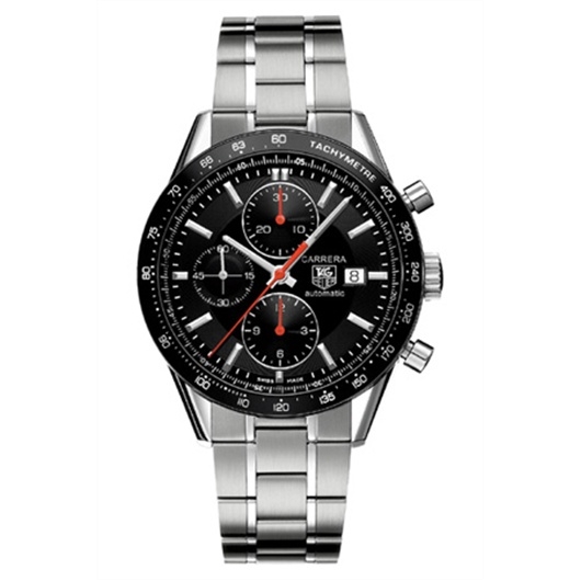 TAG Heuer CV2014.BA0786 : Carrera Calibre 16 41 Stainless Steel / Black / Bracelet
