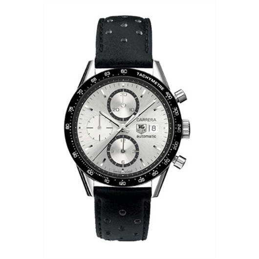 TAG Heuer CV2017.FC6205 : Carrera Calibre 16 41 Stainless Steel / Silver / Calf