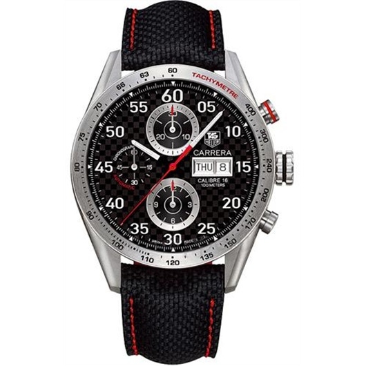 TAG Heuer CV2A80.FC6256 : Carrera Calibre 16 Day Date 43 Titanium / Carbon