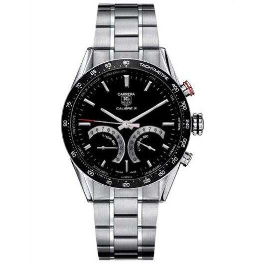 TAG Heuer CV7A12.BA0795 : Carrera Calibre S 43 Stainless Steel / Black / Bracelet