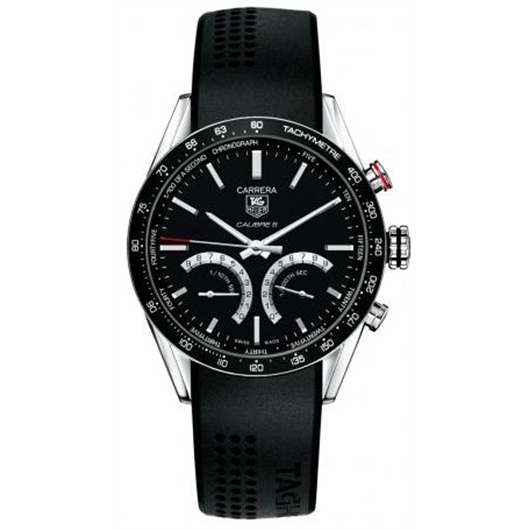 TAG Heuer CV7A12.FT6012 : Carrera Calibre S 43 Stainless Steel / Black / Rubber