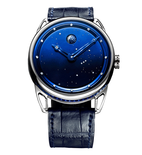 De Bethune DB25SJWS3 : DB25 Moon Phase Starry Sky White Gold / Sapphire