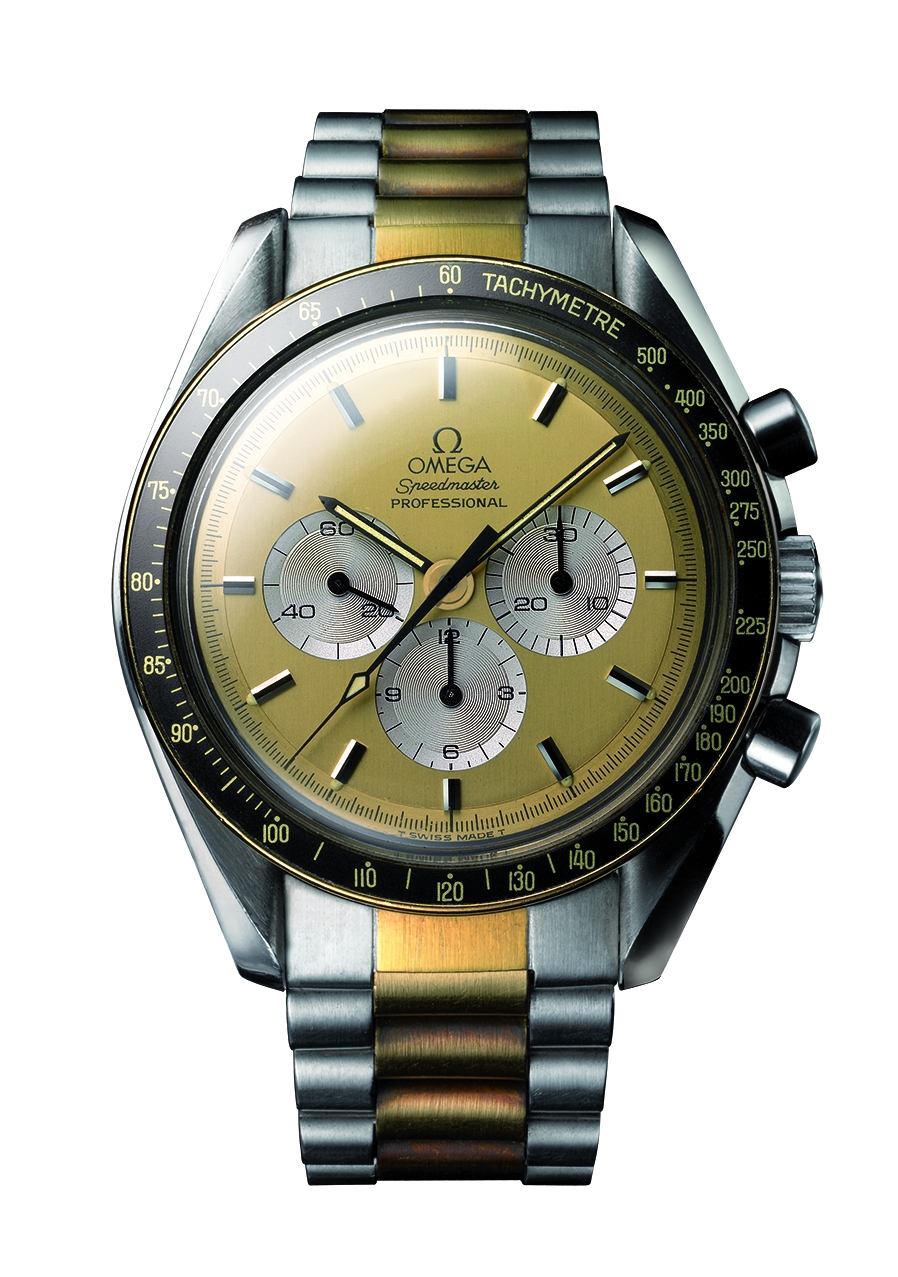 Omega DD 145.0022 CHAMP : Speedmaster Professional Stainless Steel / Yellow Gold / Champagne / Bracelet
