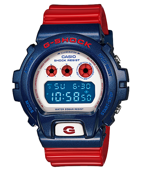 Casio DW-6900AC-2 : DW-6900AC-2 Red, White, Blue