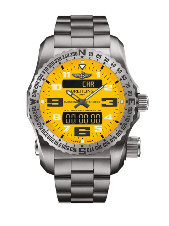 Breitling E76325A4/I520/159E : Emergency II Titanium / Yellow / Bracelet